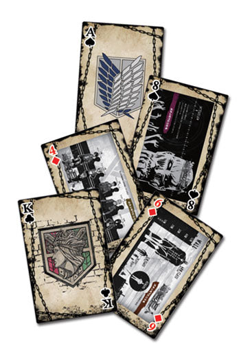 Attack on Titan- Eye Catch Artwork Group playing cards! - Otaku Haven LLC