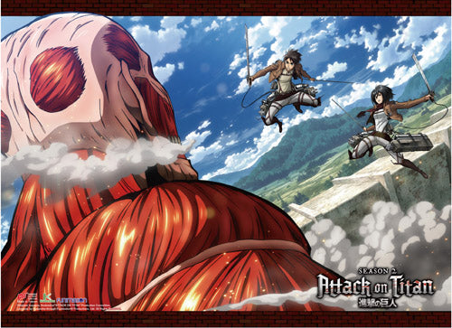 Attack on Titan- Colossal Titan vs Eren &amp; Misaka - Otaku Haven LLC