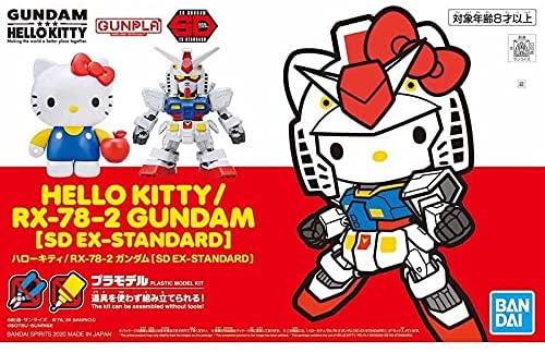 Gundam Hello Kitty &amp; RX-78-2 Gundam SD-EX Standard Model Kit - Otaku Haven LLC